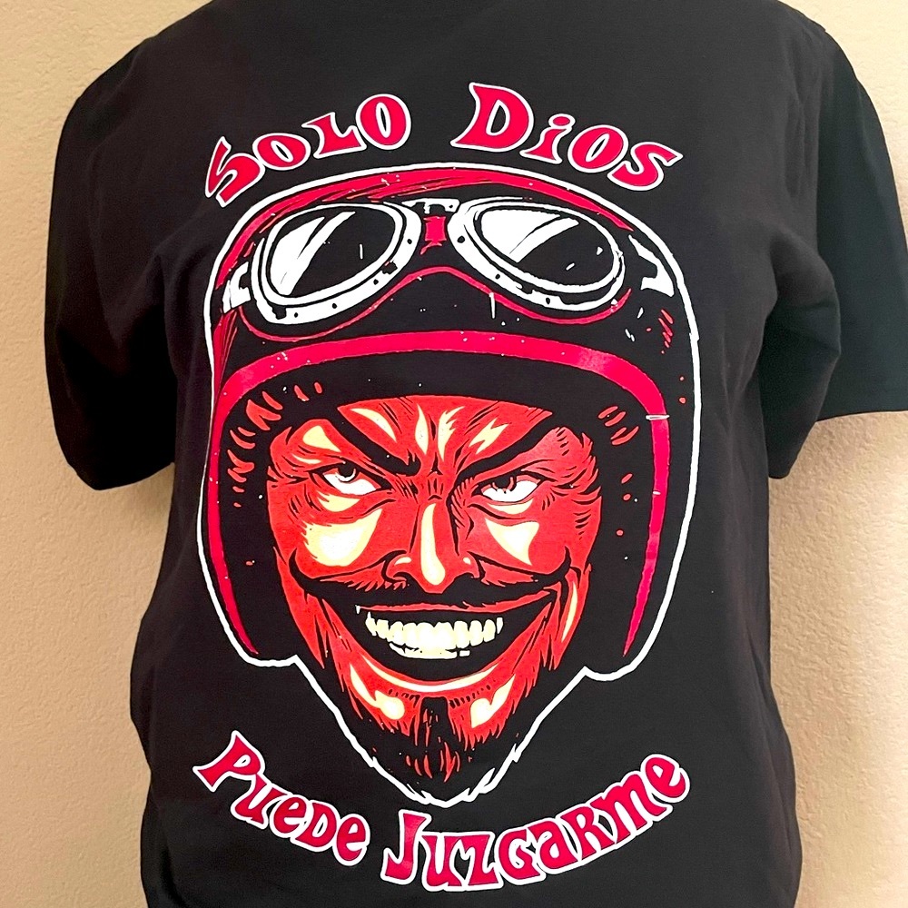 Sickpack California. Solo dios puede juzgarme. Motorcycle T-Shirt Bike